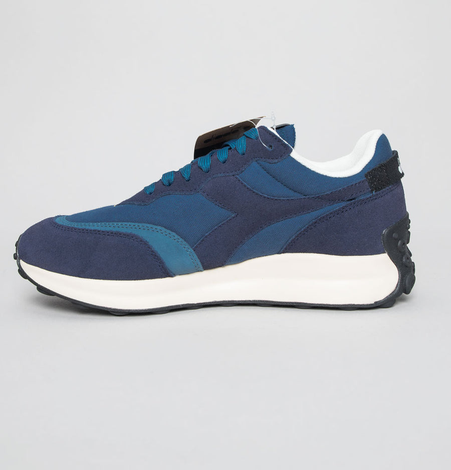 Diadora Race Suede Trainers Dark Blue/Faded Denim