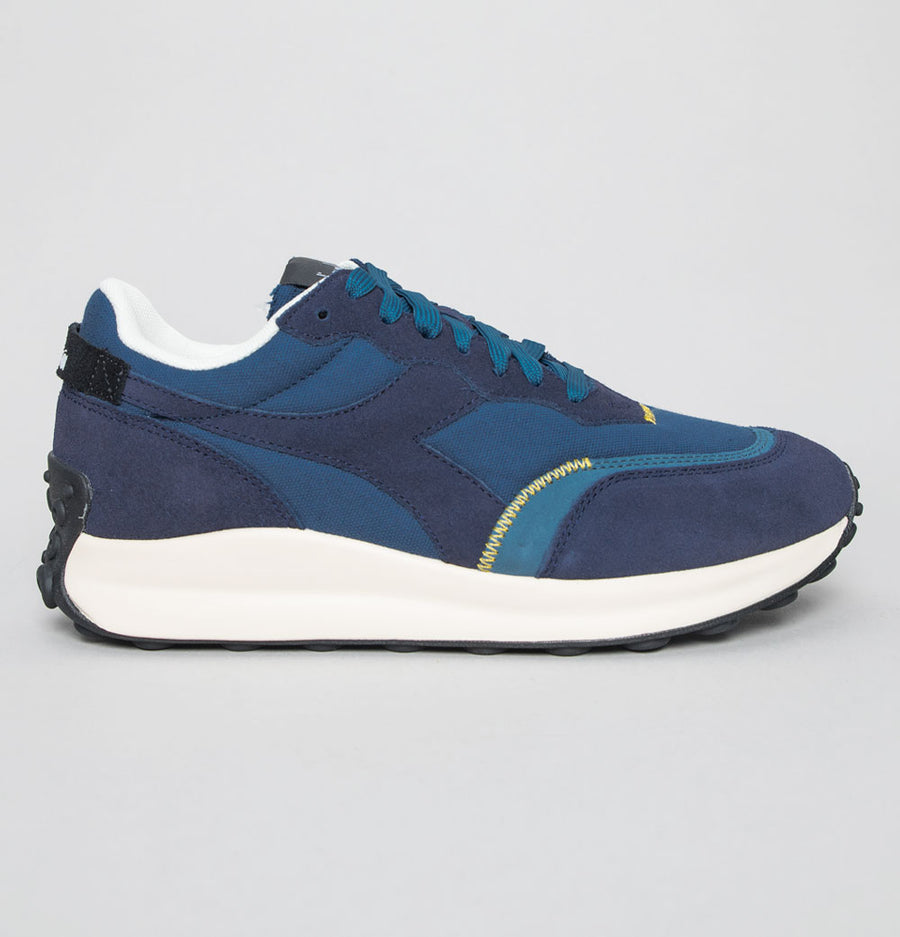 Diadora Race Suede Trainers Dark Blue/Faded Denim