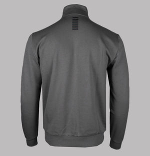 EA7 1/4 Zip Sweatshirt Volcanic Glass Grey