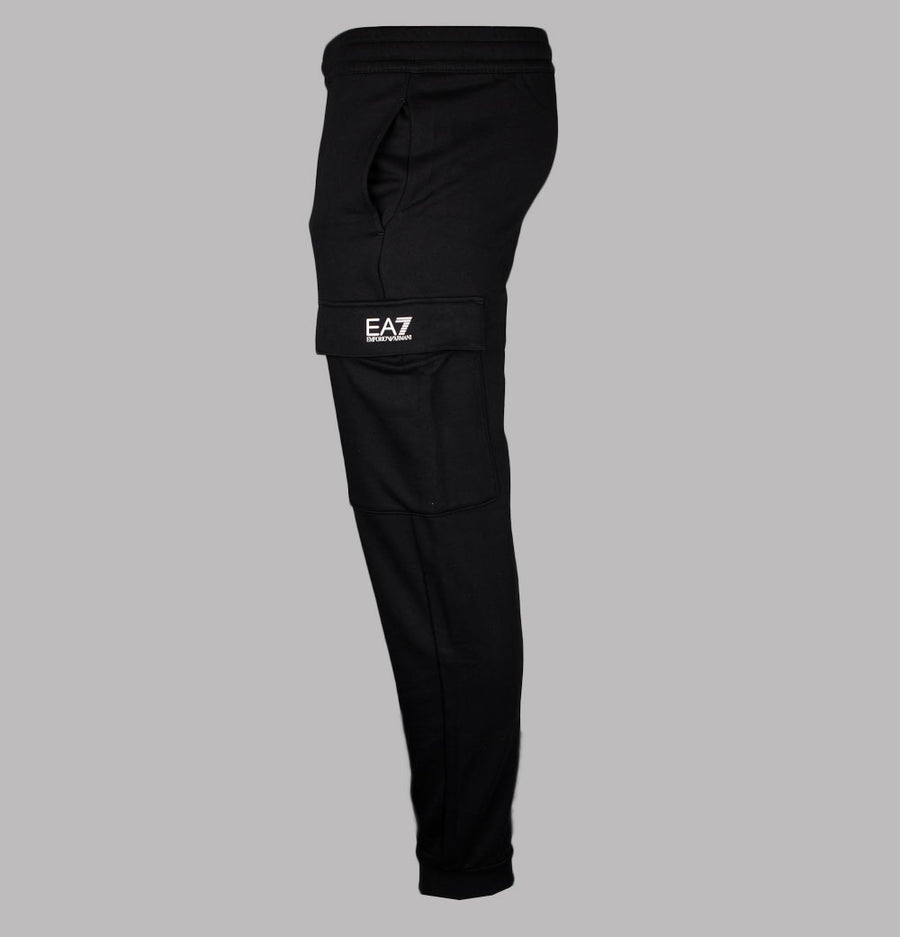 EA7 Core Cargo Joggers Black/White