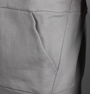 EA7 Core Identity Cotton Full Zip Up Sweatshirt Gull Grey