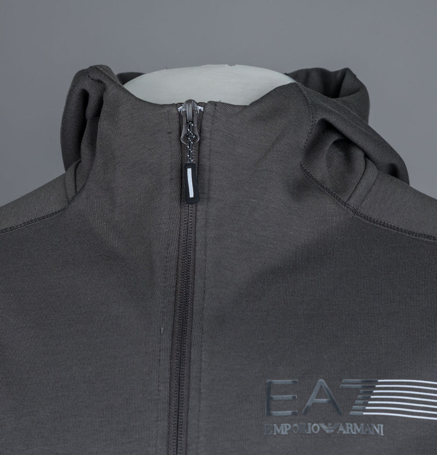 EA7 Dynamic Athlete Ventus 7 Zip Up Sweatshirt Raven