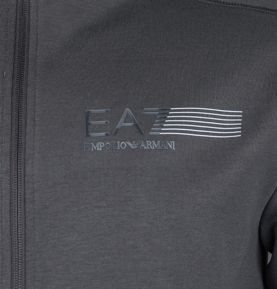 EA7 Dynamic Athlete Ventus 7 Zip Up Sweatshirt Raven