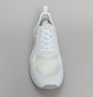 EA7 Emporio Armani Multi Logo Trainers White/Silver