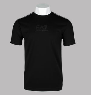 EA7 Fine Taping T-Shirt Black