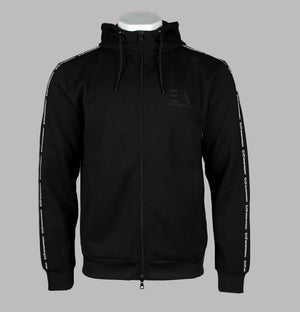 EA7 Full Zip Taping Poly Track Top Black