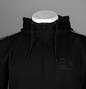 EA7 Full Zip Taping Poly Track Top Black