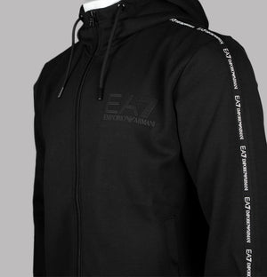 EA7 Full Zip Taping Poly Track Top Black