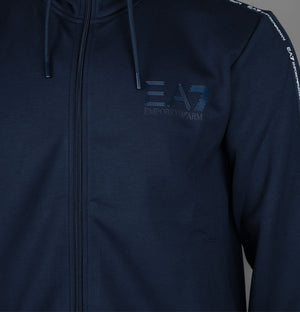 EA7 Full Zip Taping Poly Track Top Navy Blazer