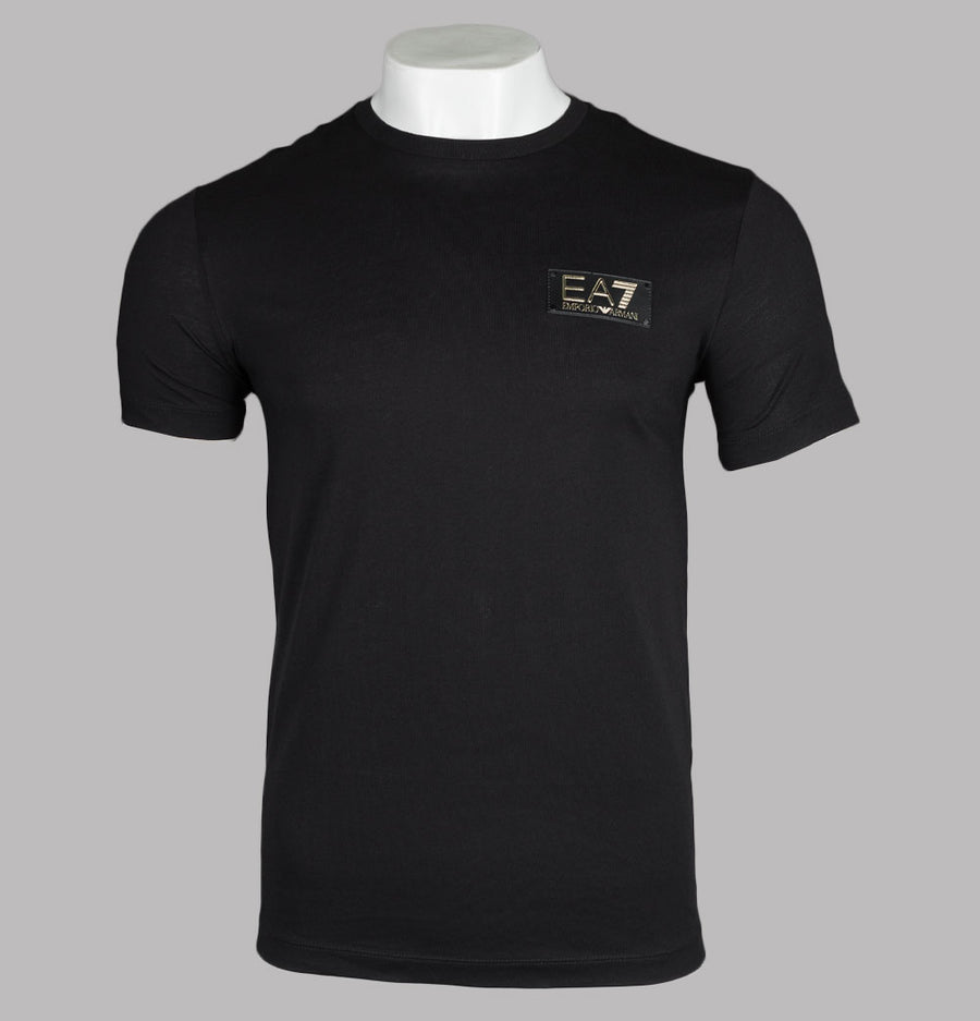 EA7 Gold Badge Logo T-Shirt Black