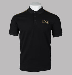 EA7 Gold Label Polo Shirt Black/Gold