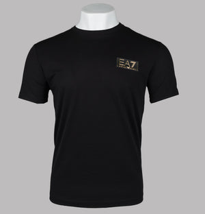 EA7 Gold Label T-Shirt Black/Gold