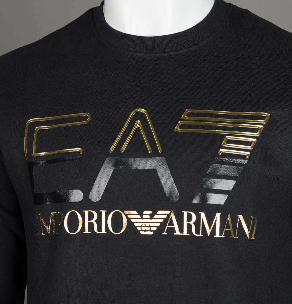 EA7 Gold Series Sweatshirt Black/Gold – Bronx Clothing