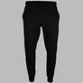 EA7 Logo Series Cotton Blend Taping Joggers Black