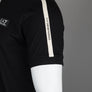 EA7 Logo Series Cotton Taping T-Shirt Black
