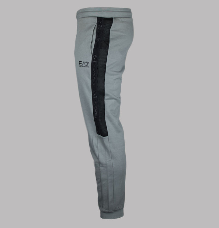 EA7 Logo Series Taping Cotton Joggers Griffin Grey