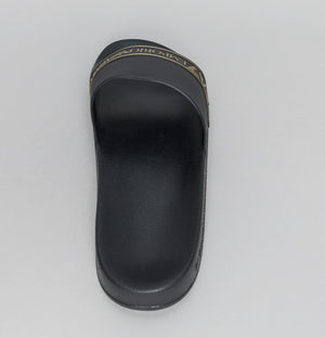 EA7 Logo Sliders Black/Gold