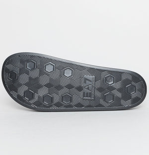 EA7 Logo Sliders Black/Gold