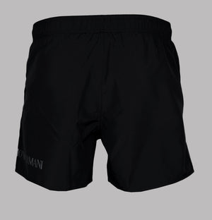 EA7 Logo Swim Shorts Black/Silver