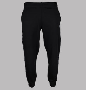 EA7 Logo Taping Joggers Black