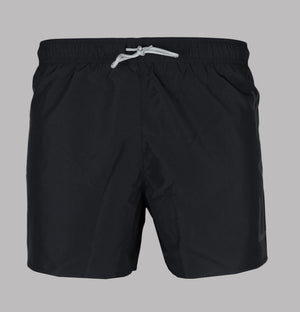 EA7 Oversized Logo Swim Shorts Black/Silver