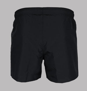 EA7 Oversized Logo Swim Shorts Black/Silver