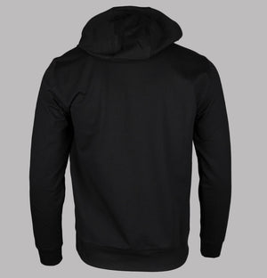 EA7 Rubber Chest logo Hoodie Black