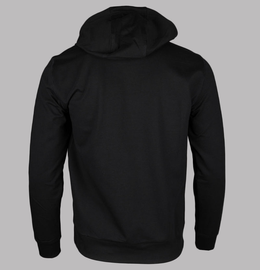 EA7 Rubber Chest logo Hoodie Black