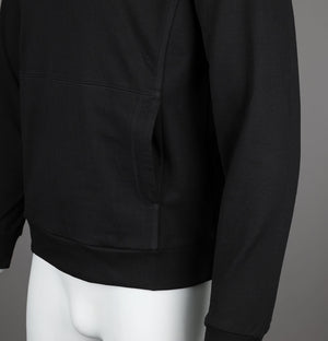 EA7 Rubber Chest logo Hoodie Black