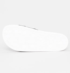 EA7 Sea World Logo Strap Slides White/Black