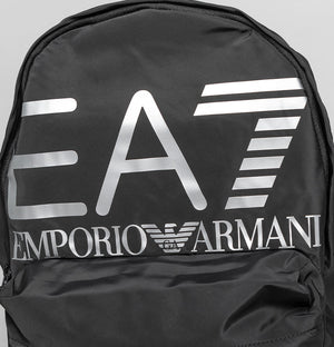 EA7 Silver Big Logo Backpack Black/Silver