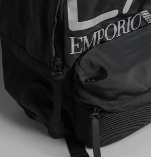 EA7 Silver Big Logo Backpack Black/Silver