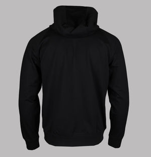EA7 Taping Full Zip Hooded Sweatshirt Black
