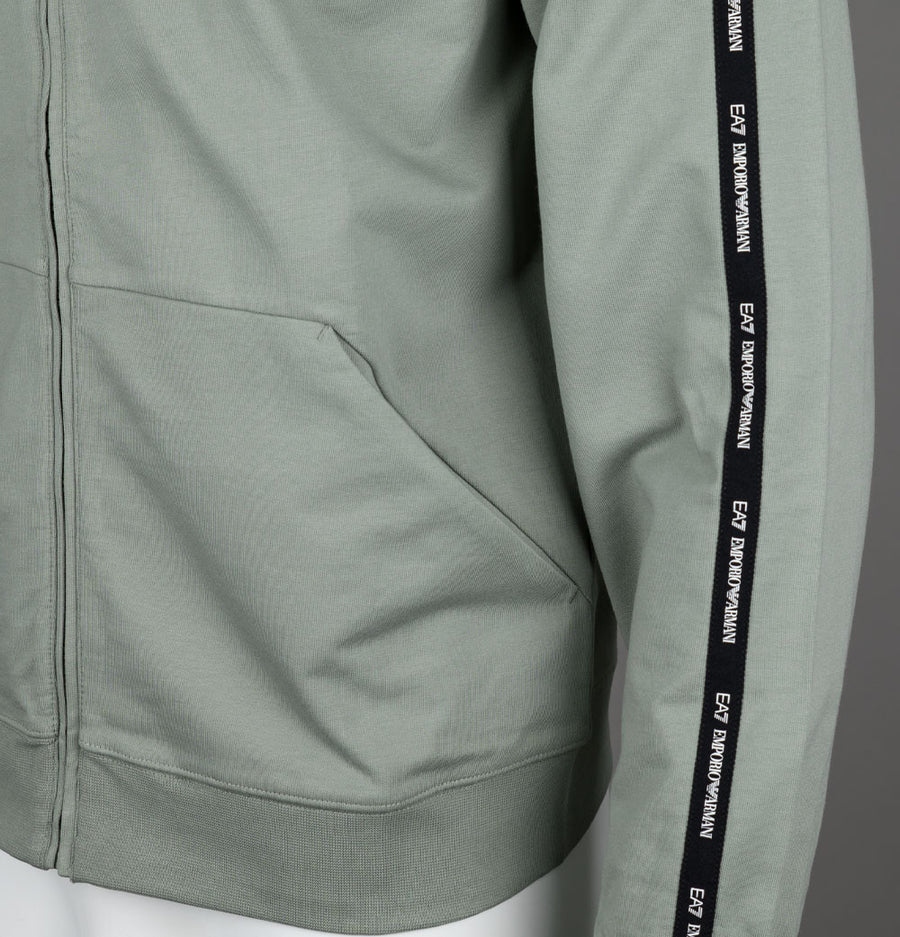 EA7 Taping Full Zip Hooded Sweatshirt Shadow