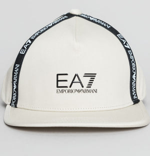 EA7 Taping Logo Cap Almond Milk