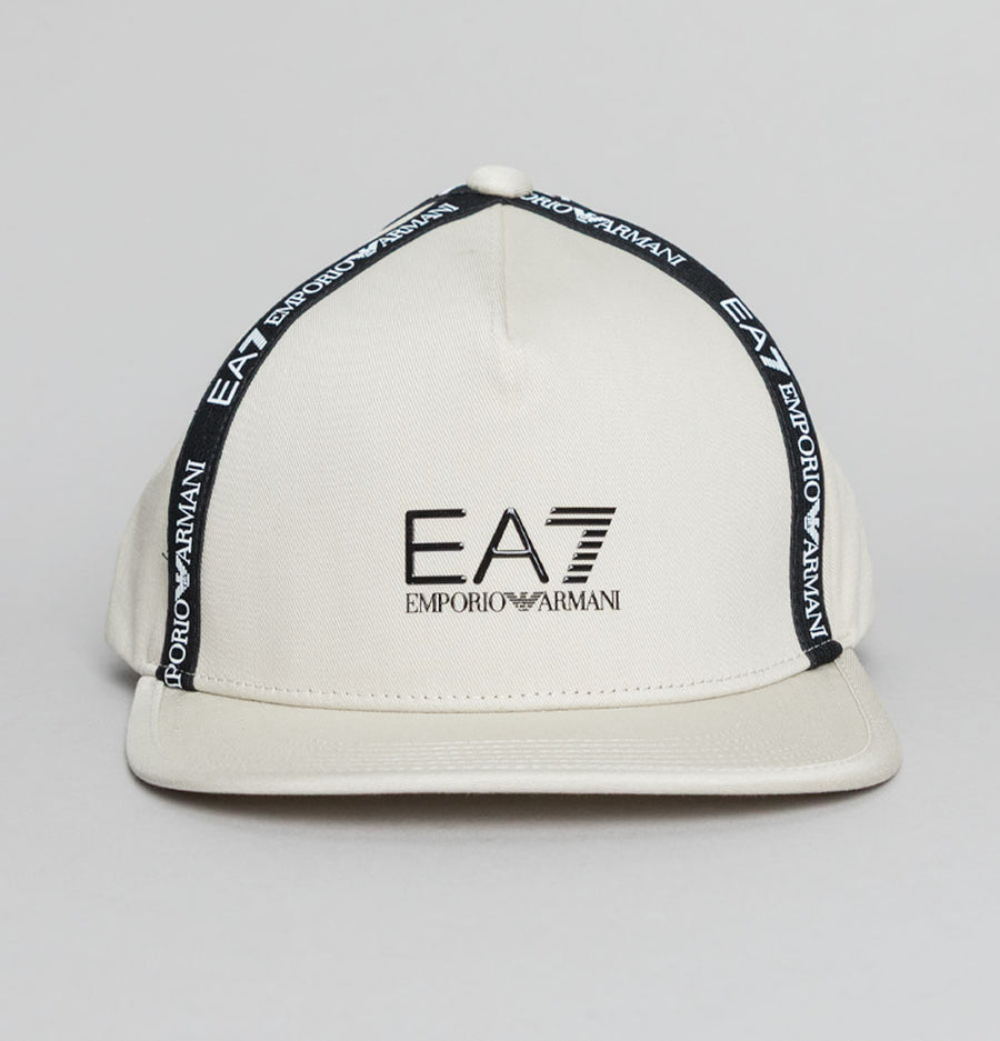 EA7 Taping Logo Cap Almond Milk