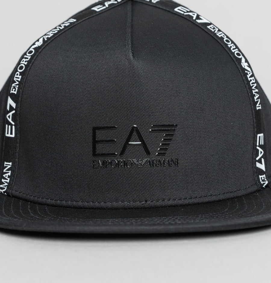 EA7 Taping Logo Cap Black