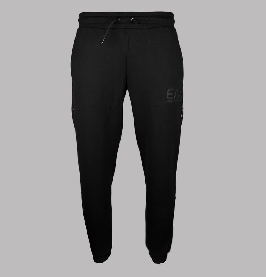 EA7 Taping Poly Track Pants Black