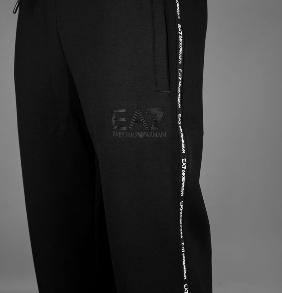 EA7 Taping Poly Track Pants Black