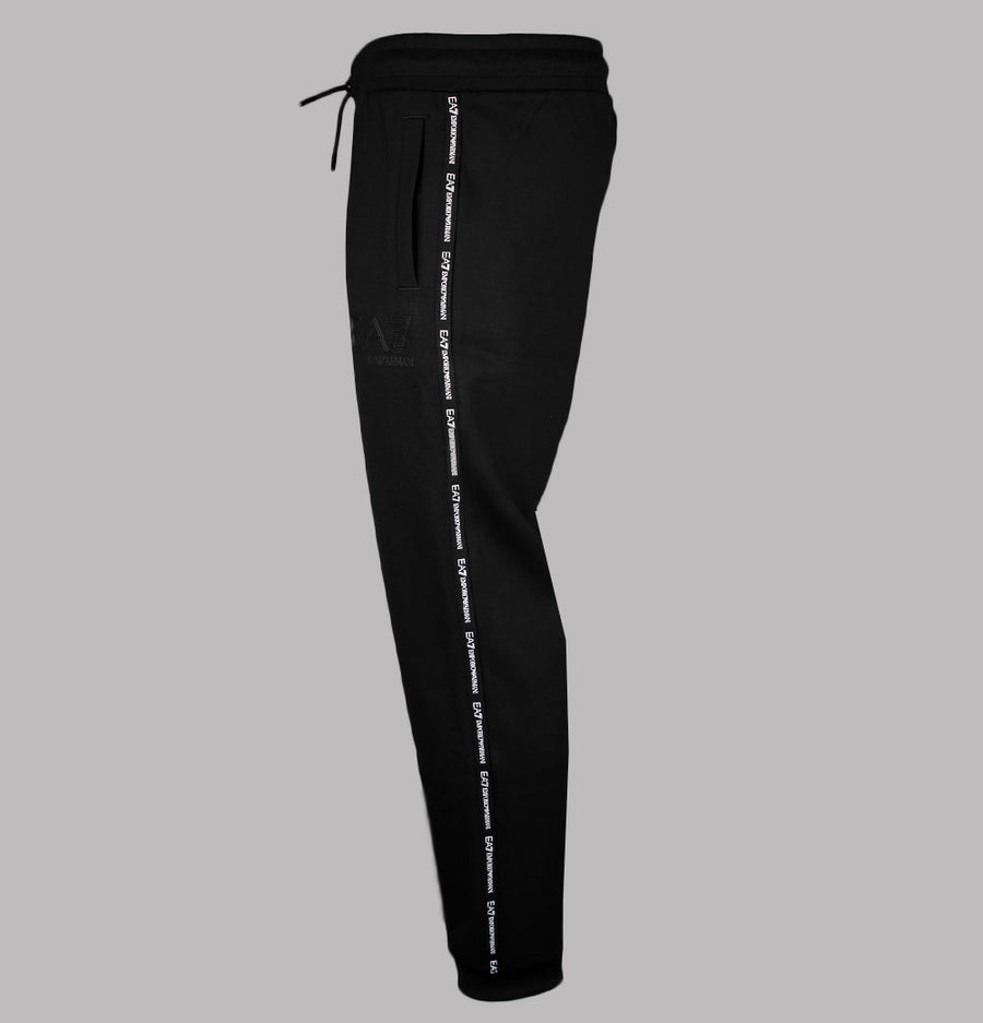 EA7 Taping Poly Track Pants Black