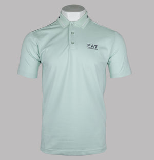 EA7 Tennis Club Polo Shirt Pale Blue