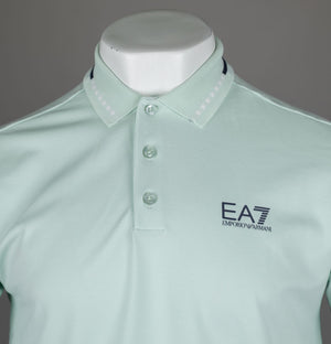 EA7 Tennis Club Polo Shirt Pale Blue