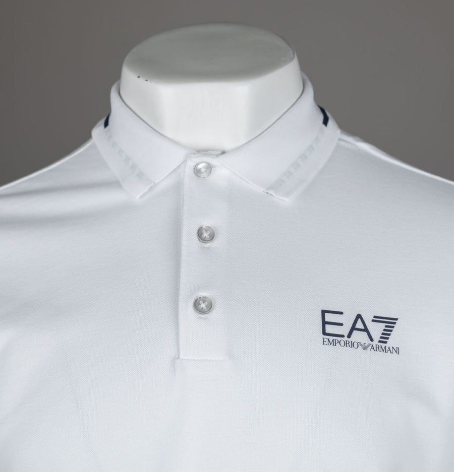 EA7 Tennis Club Polo Shirt White