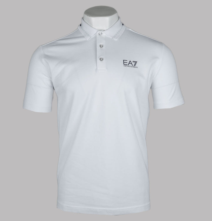 EA7 Tennis Club Polo Shirt White