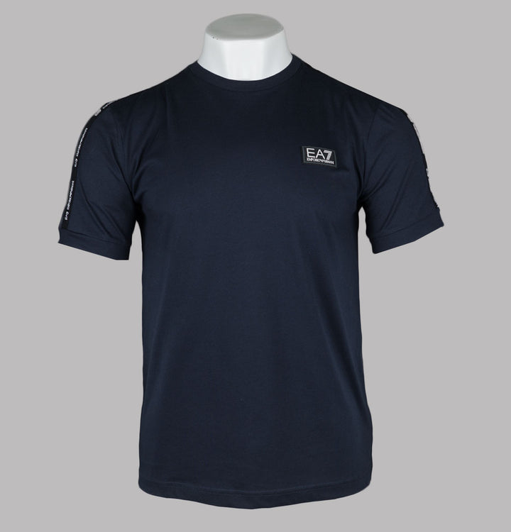 EA7 Train Logo Taping T-Shirt Armani Blue