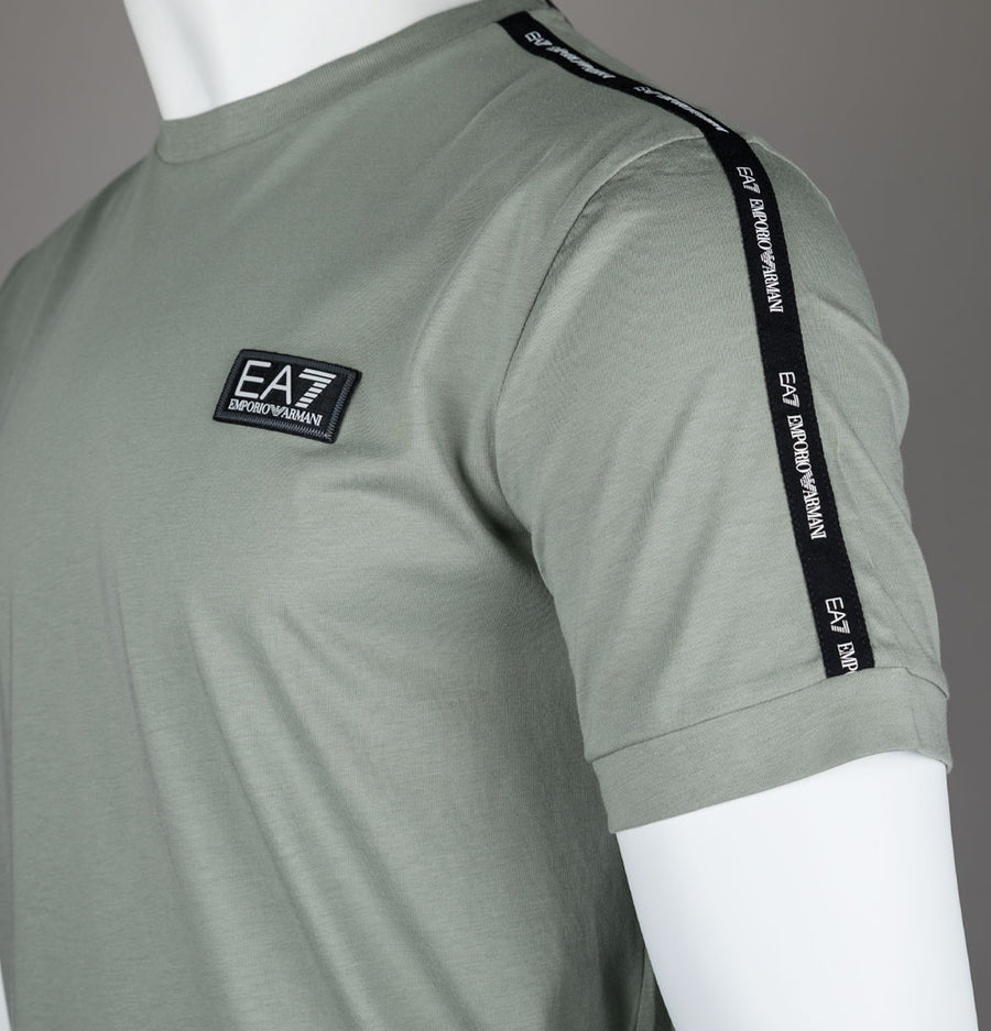 EA7 Train Logo Taping T-Shirt Shadow