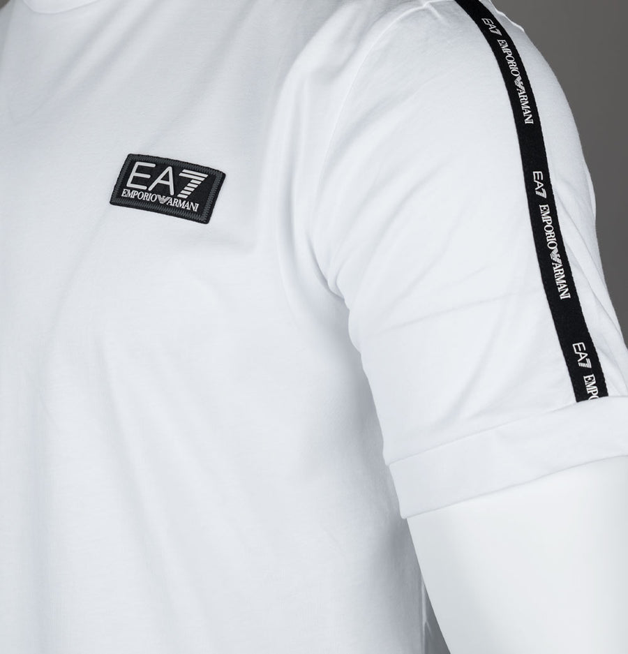 EA7 Train Logo Taping T-Shirt White