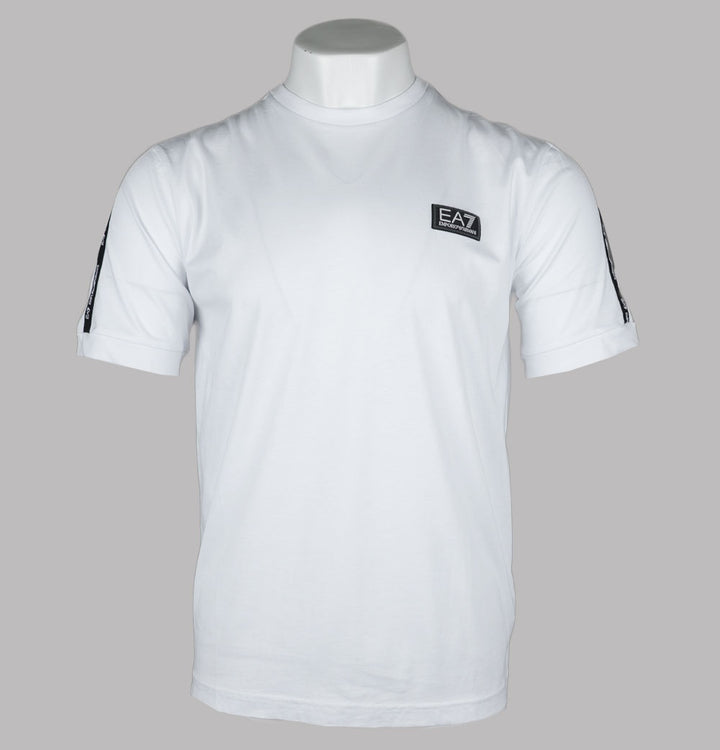 EA7 Train Logo Taping T-Shirt White