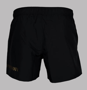 EA7 Logo Swim Shorts Black/Gold