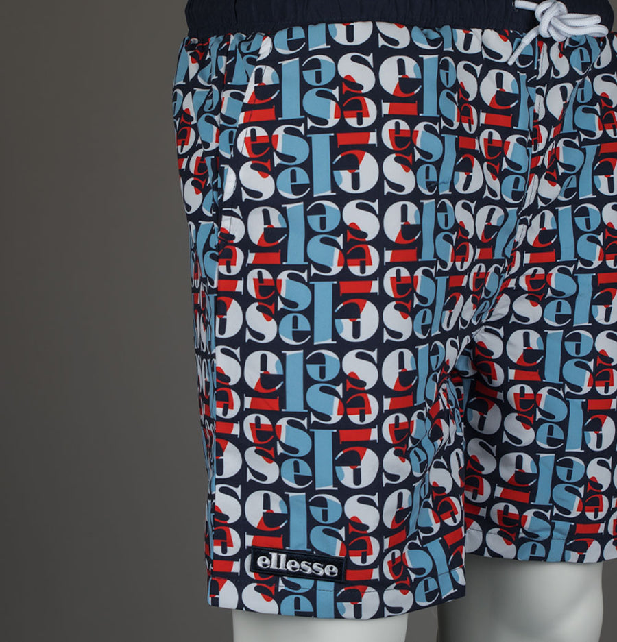 Ellesse Block AOP Swim Shorts Navy/Multi